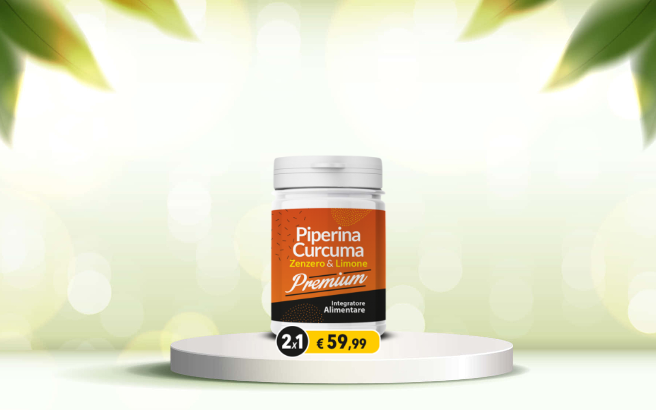 Detox naturale e benessere: prova Piperina e Curcuma Premium per l’intestino regolare